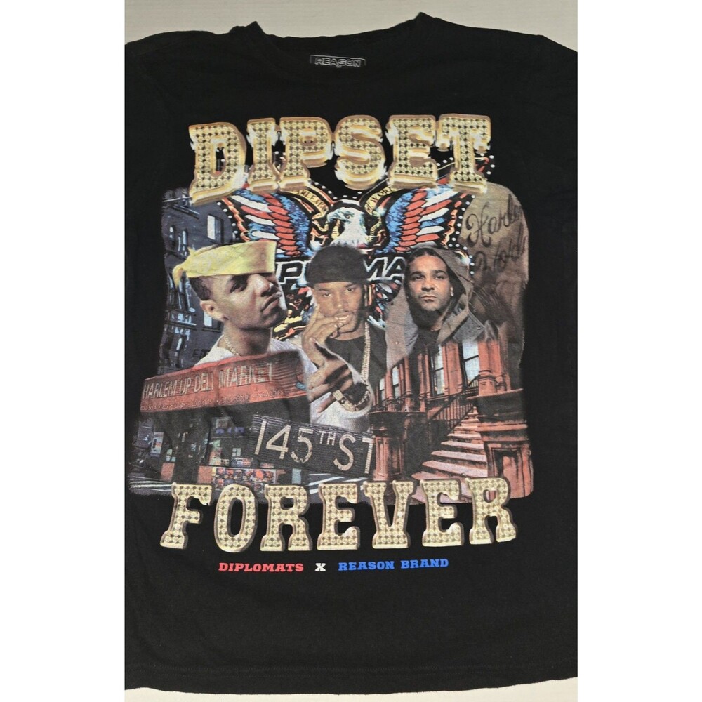 DIPSET FOREVER SHORT SLEEVE TEE - BLACK Medium